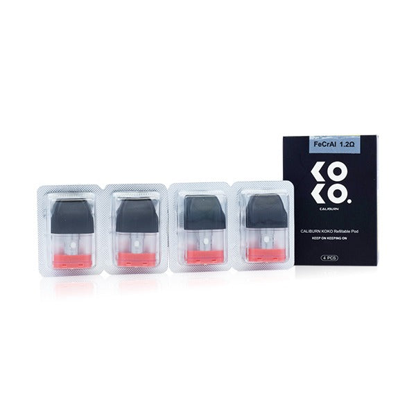 Uwell Caliburn KOKO Pods 4-Pack 1.2ohm with packaging