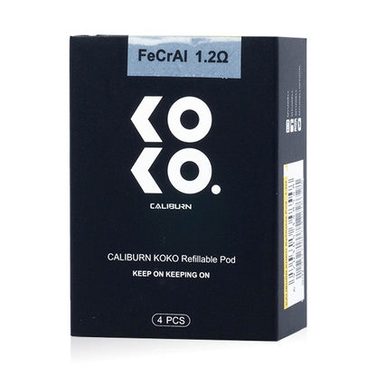 Uwell Caliburn KOKO Pods 4-Pack 1.2ohm packaging