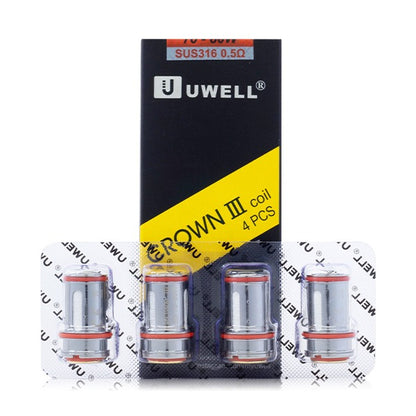 UWELL Crown 3 Coils  0.5ohm 4-Pack with packaging