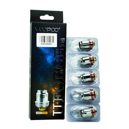 VooPoo UForce Coils D4 0.4ohm (5-Pack) with packaging