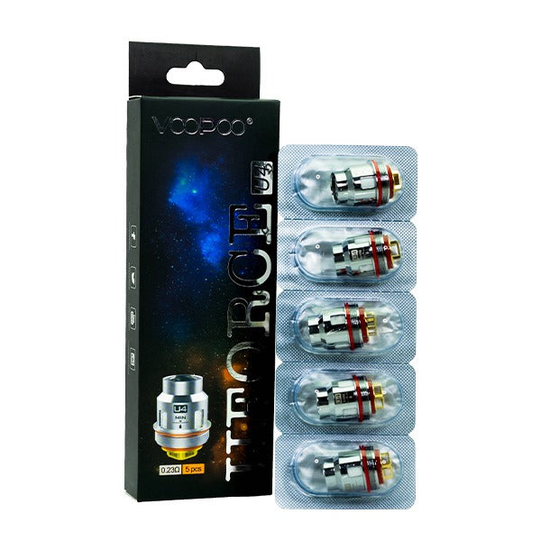 VooPoo UForce Coils U4 0.23ohm (5-Pack) with packaging