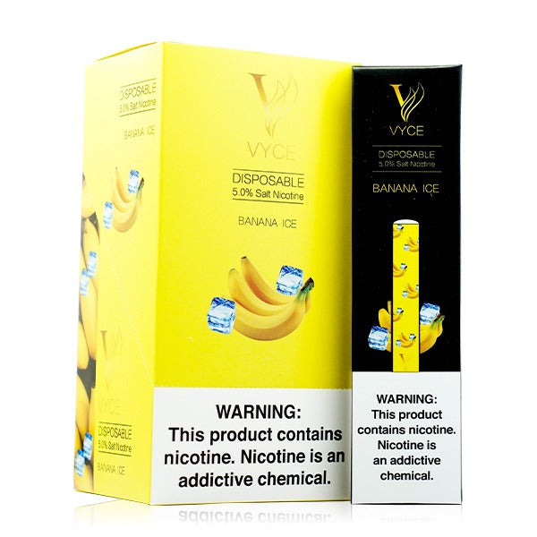 Vyce Disposable | 250 Puffs | 1.3mL Banana Ice with Packaging