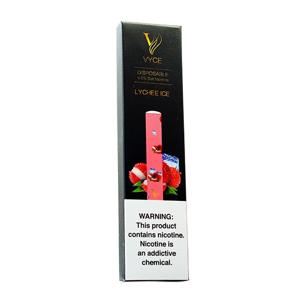 Vyce Disposable | 250 Puffs | 1.3mL Lychee Ice Packaging