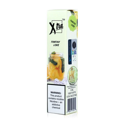 XTRA Disposable | 1500 Puffs | 5mL Fantasy Love Packaging