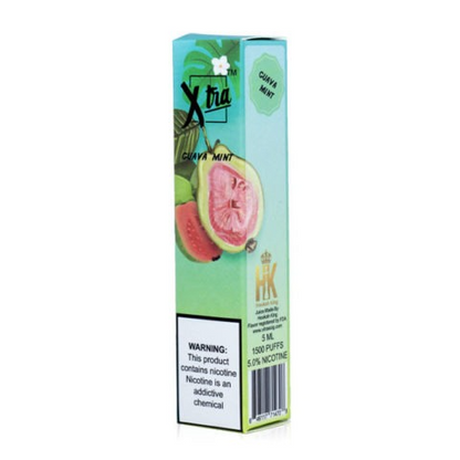 XTRA Disposable | 1500 Puffs | 5mL Guava Mint Packaging