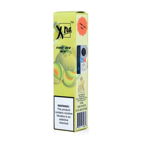 XTRA Disposable | 1500 Puffs | 5mL Honeydew Mint Packaging