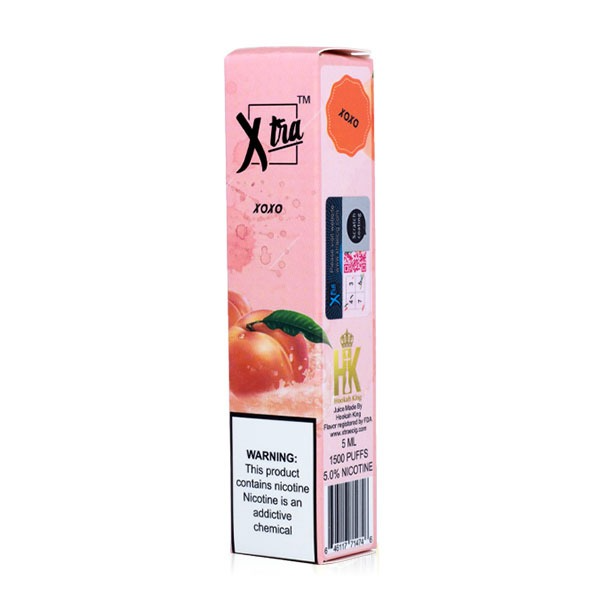 XTRA Disposable | 1500 Puffs | 5mL Xoxo Packaging