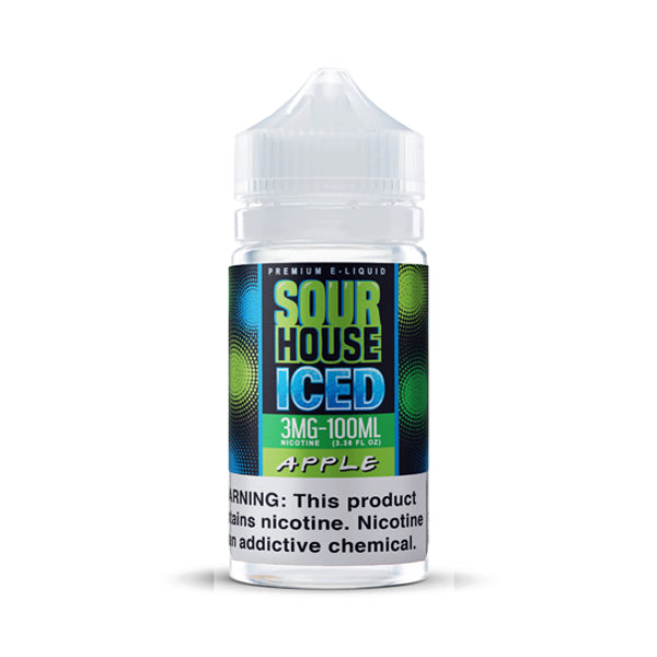 Apple Iced by Sour House E-Juice 100mL bottle