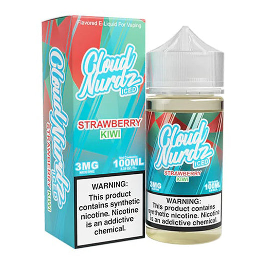 Strawberry Kiwi Iced | Cloud Nurdz | 100mL with packaging