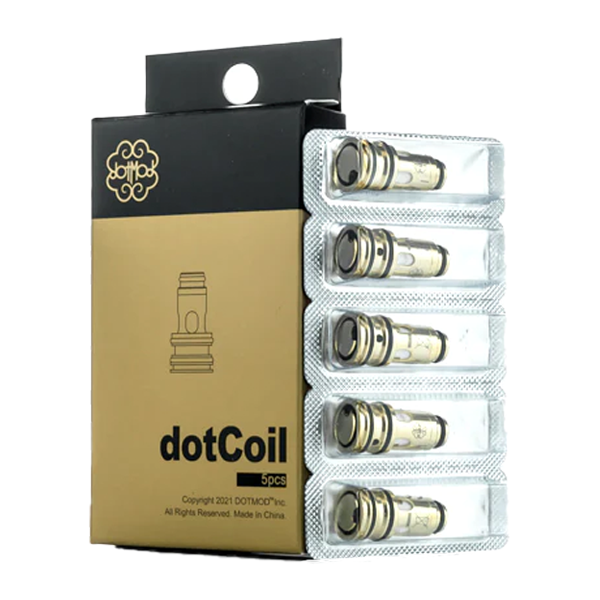 Dotmod – dotCoil Replacement Coils 5-Pack with packaging