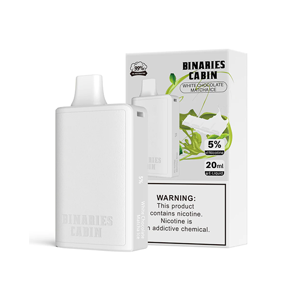 HorizonTech – Binaries Cabin Disposable | 10,000 puffs | 20mL White Chocolate Matcha Ice with Packaging