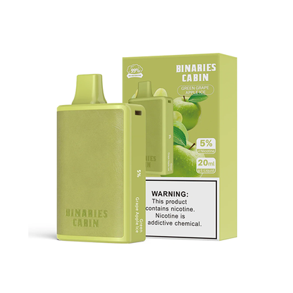 HorizonTech – Binaries Cabin Disposable | 10,000 puffs | 20mL Green Grape Apple Ice with Packaging