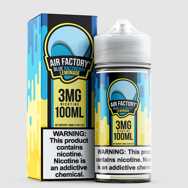 Blue Razzberry Lemonade by Air Factory Tobacco-Free Nicotine Series 100mL With Packaging