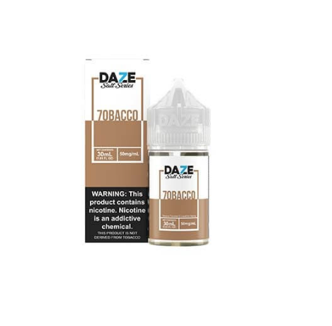 7obacco by 7Daze TF-Nic Salt Series 30ml with Packaging