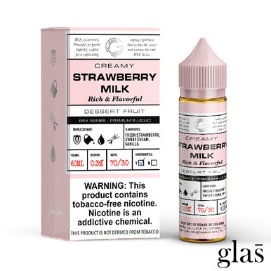 Strawberry milk by GLAS BSX E-Liquid 60mL with Packaging
