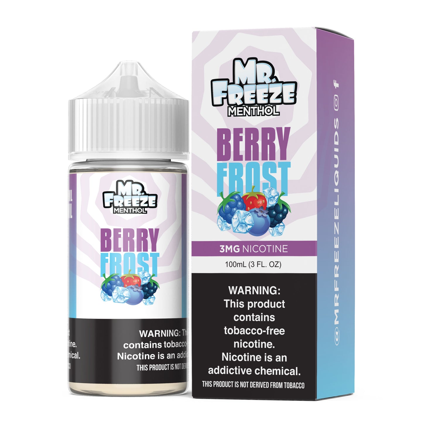 Berry Frost by Mr. Freeze Tobacco-Free Nicotine Series 100mL with Packaging