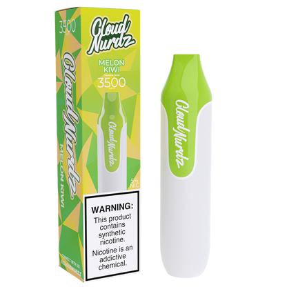 Cloud Nurdz Disposable Series | 10ml | 3500 Puffs Melon Kiwi with Packaging