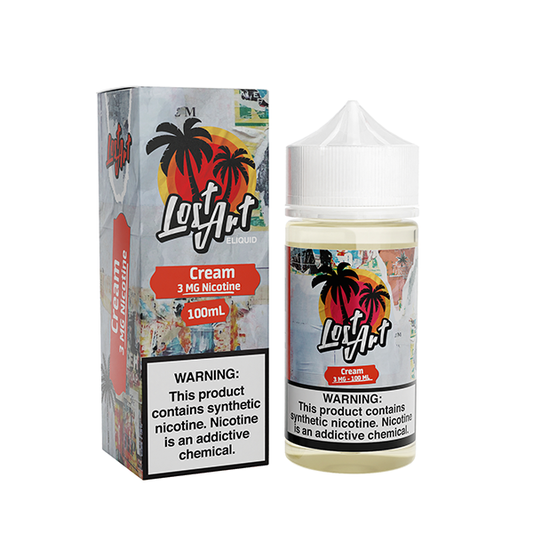 Cream by Lost Art Tobacco-Free Nicotine Series 100mL with Packaging