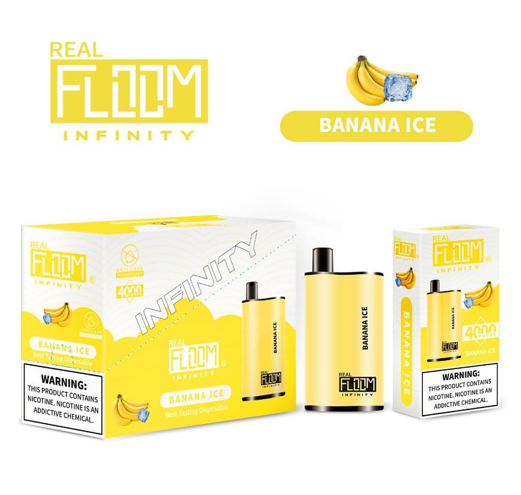 Floom Infinity Disposable | 4000 Puffs | 10mL Banana Ice with Packaging