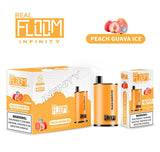 Floom Infinity Disposable | 4000 Puffs | 10mL Peach Guava Ice with Packaging