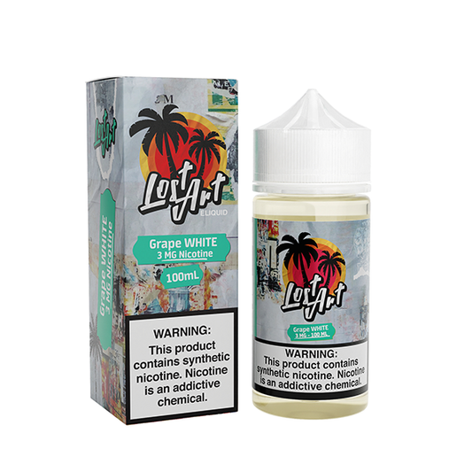 Grape White by Lost Art Tobacco-Free Nicotine Series 100mL with Packaging