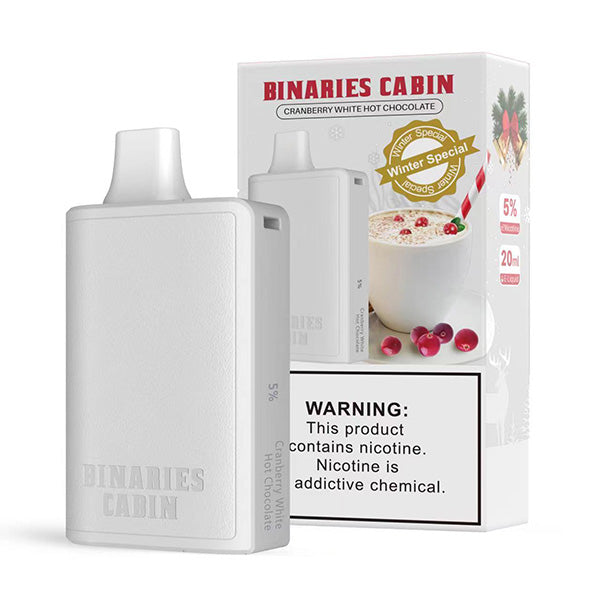 HorizonTech – Binaries Cabin Disposable | 10,000 puffs | 20mL Cranberry White Hot Chocolate with Packaging