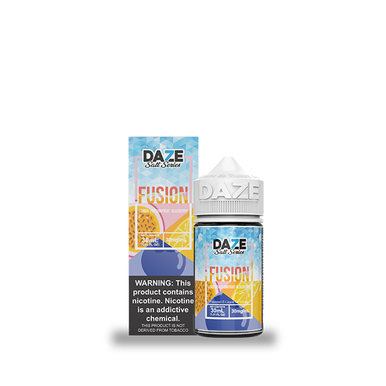 Lemon Passionfruit Blueberry Iced by 7Daze Fusion Salt 30mL with Packaging