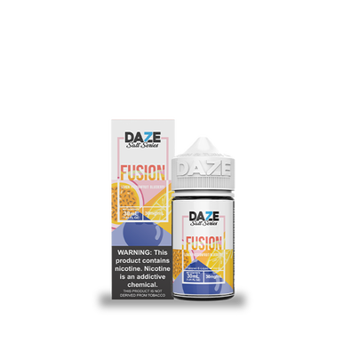 Lemon Passionfruit Blueberry by 7Daze Fusion Salt 30mL with Packaging
