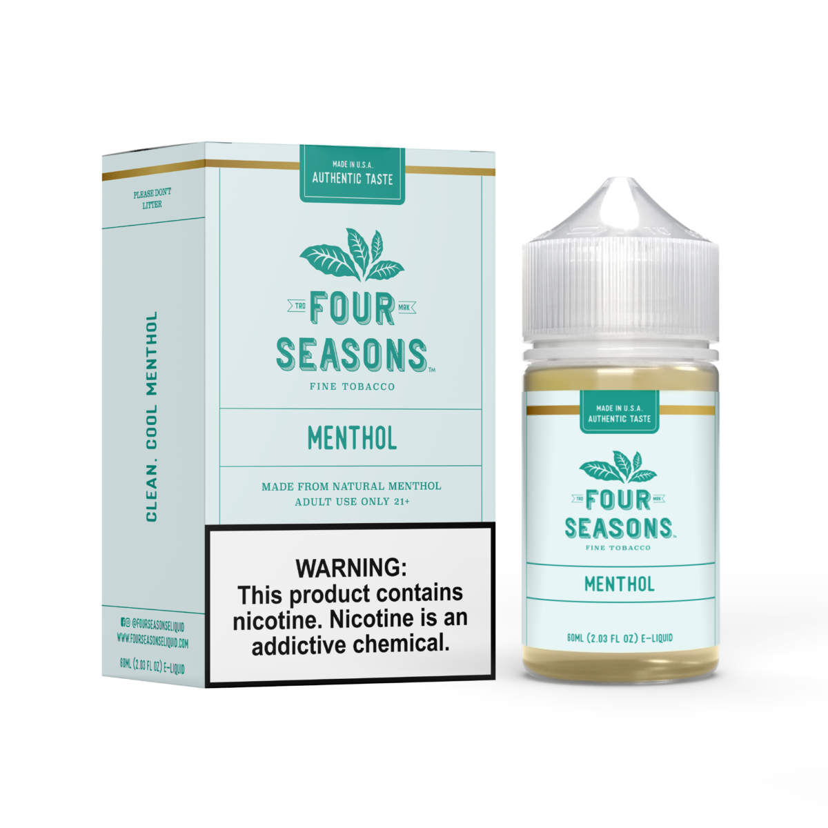 Menthol by Four Seasons 60mL  with Packaging