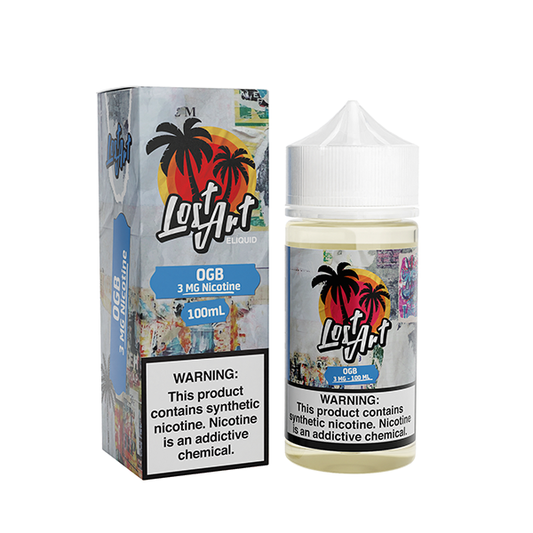 OGB by Lost Art Tobacco-Free Nicotine Series 100mL with Packaging