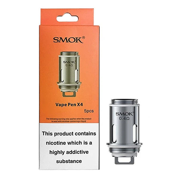 SMOK Vape Pen 22 Coils X4 0.4ohm (5-Pack) with packaging