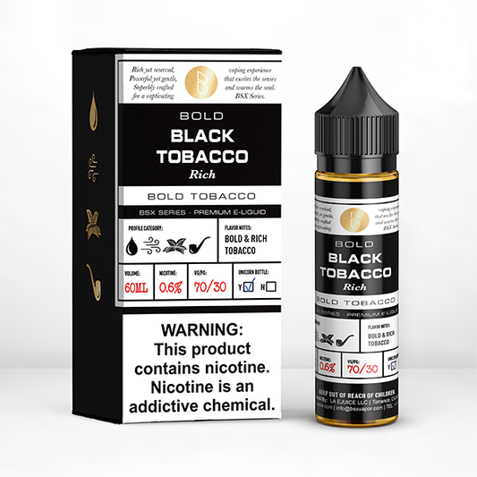Bold Rich Black Tobacco by GLAS BSX Tobacco-Free Nicotine Series 60mL