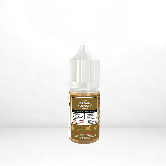 Light Classic Brown Tobacco by GLAS BSX Salt Tobacco-Free Nicotine Series 30mL Bottle