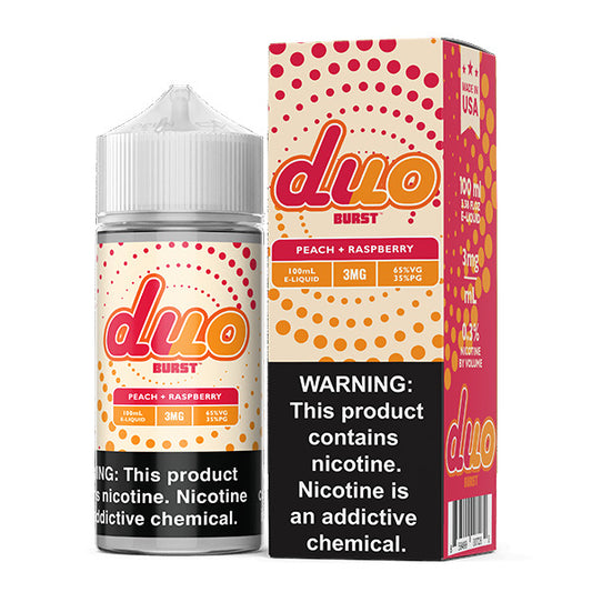 Peach Raspberry by Burst Duo Series 100mL with Packaging