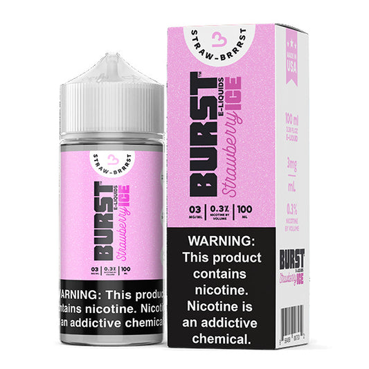 Strawberry Ice by Burst Series 100ml with Packaging