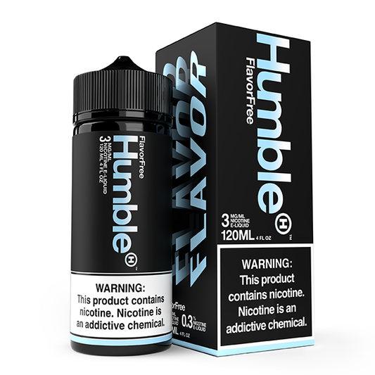 Flavor Free by Humble Tobacco-Free Nicotine Series 120mL with Packaging