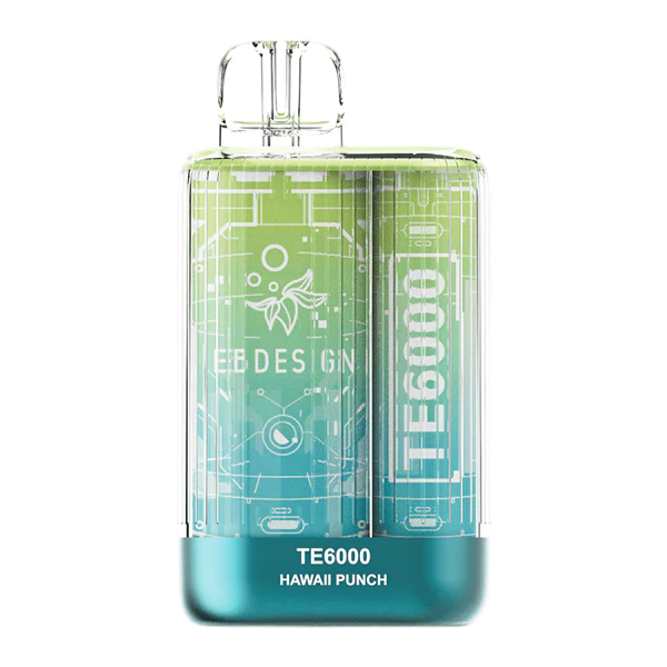 TE6000 (Non Branded EBDESIGN) Disposable | 6000 Puffs | 10.3mL 4% Hawaii Punch