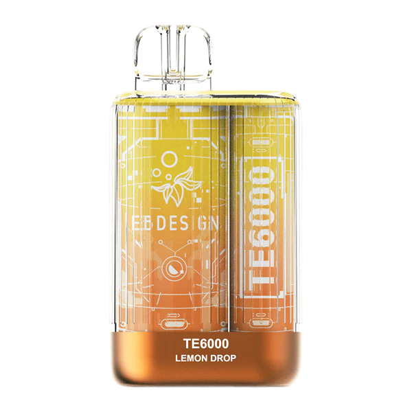 TE6000 (Non Branded EBDESIGN) Disposable | 6000 Puffs | 10.3mL 4% Lemon Drop