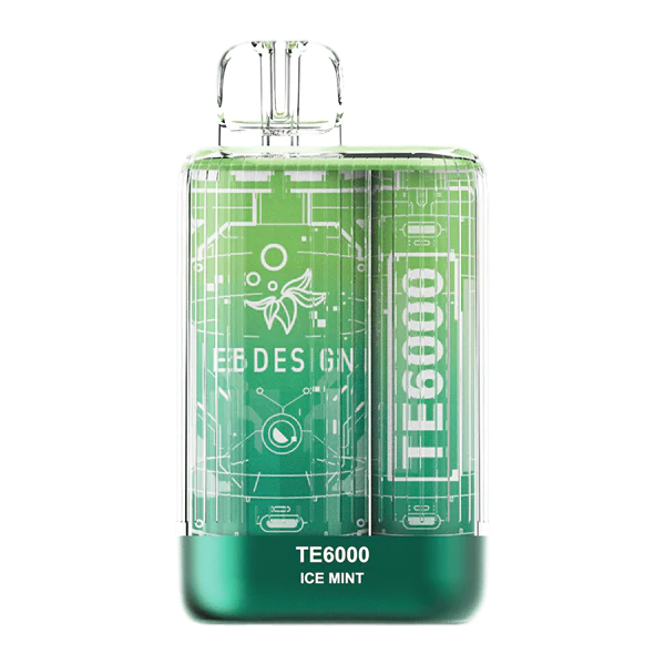 TE6000 (Non Branded EBDESIGN) Disposable | 6000 Puffs | 10.3mL 4% Ice Mint