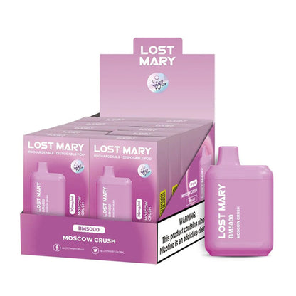 Lost Mary BM5000 5000 Puff 14mL 30mg Moscow Crush with packaging