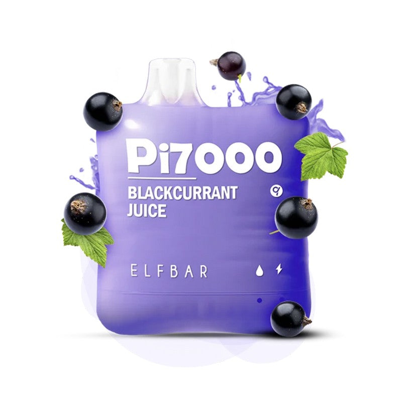 Elf Bar PI7000 Disposable | 7000 Puffs | 17mL | 40-50m Blackcurrant Juice