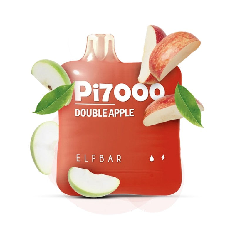 Elf Bar PI7000 Disposable | 7000 Puffs | 17mL | 40-50m Double Apple