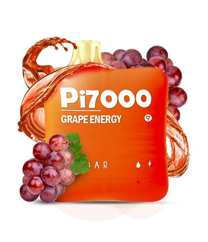 Elf Bar PI7000 Disposable | 7000 Puffs | 17mL | 40-50m Grape Energy