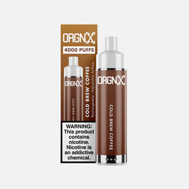 ORGNX Disposable | 4000 puffs | 9mL | 5% Cold Brew Coffee with Packaging