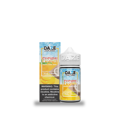 Pineapple Coconut Banana Iced by 7Daze Fusion Salt 30mL with Packaging
