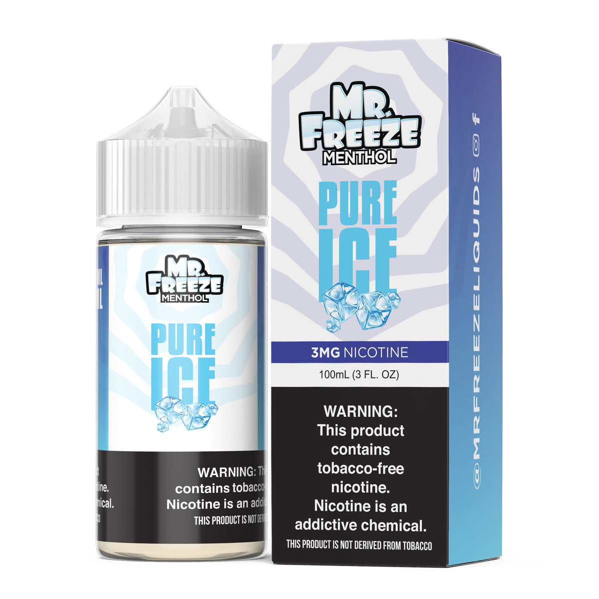 Pure Ice by Mr. Freeze Tobacco-Free Nicotine Series 100mL with Packaging