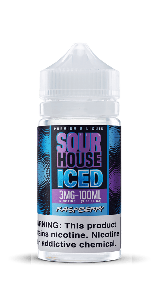 Raspberry Iced by Sour House E-Juice 100mL Bottle