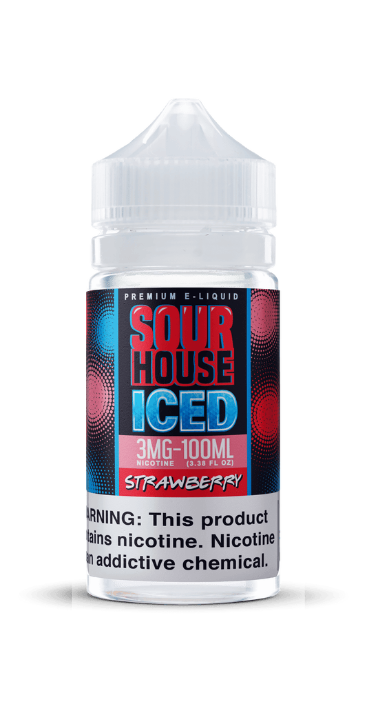 Strawberry Iced by Sour House E-Juice 100mL Bottle