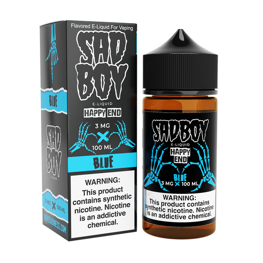 Happy End Blue Cotton Candy by Sadboy Series 100mL with Packaging