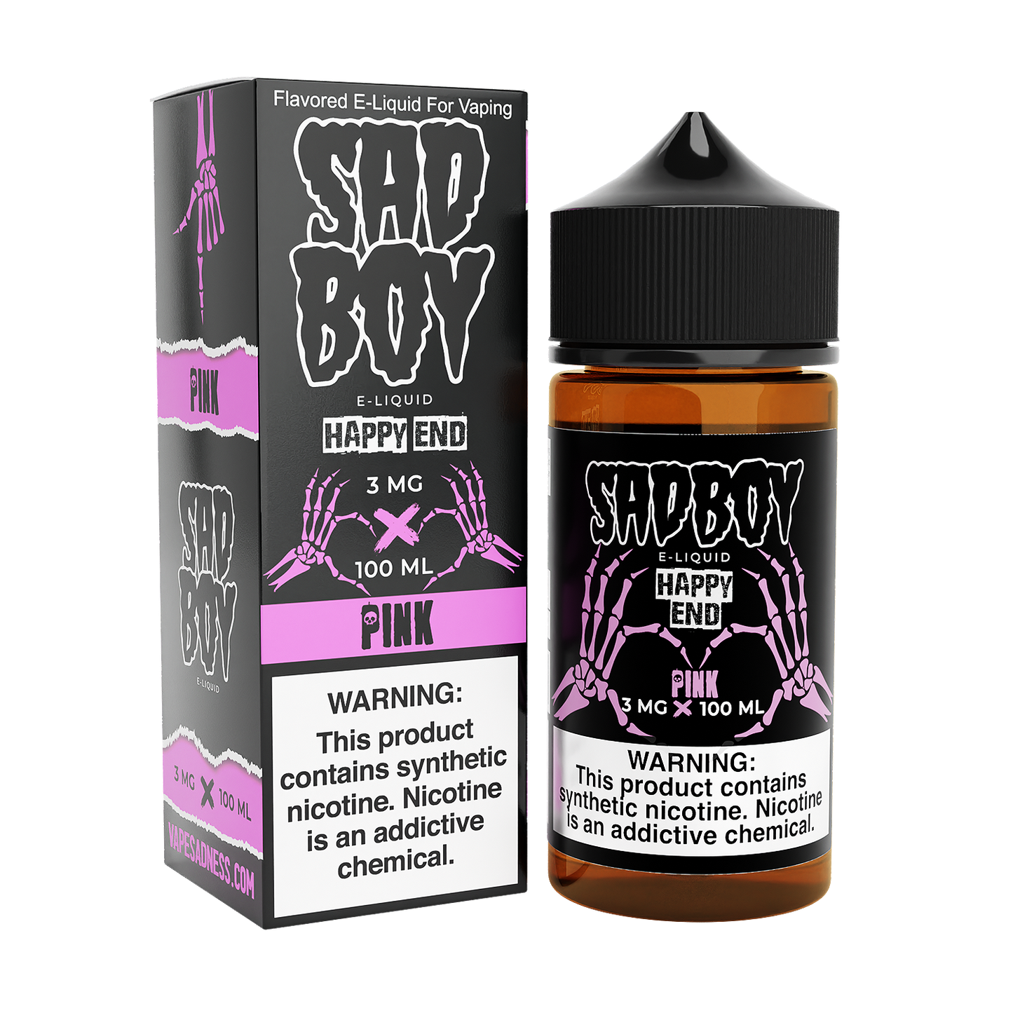 Happy End Pink Cotton Candy by Sadboy Series 100mL with Packaging